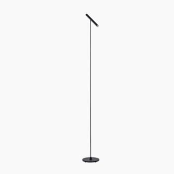 Design vloerlamp van Paul Neuhaus bij Houweling Interieur. Dimbare vloerlamp lijkend op een microfoon op standaard.