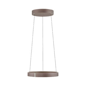 Moderne hanglamp van Paul Neuhaus bij Houweling Interieur. Design hanglamp bestaande uit een rond aan 3 draden.
