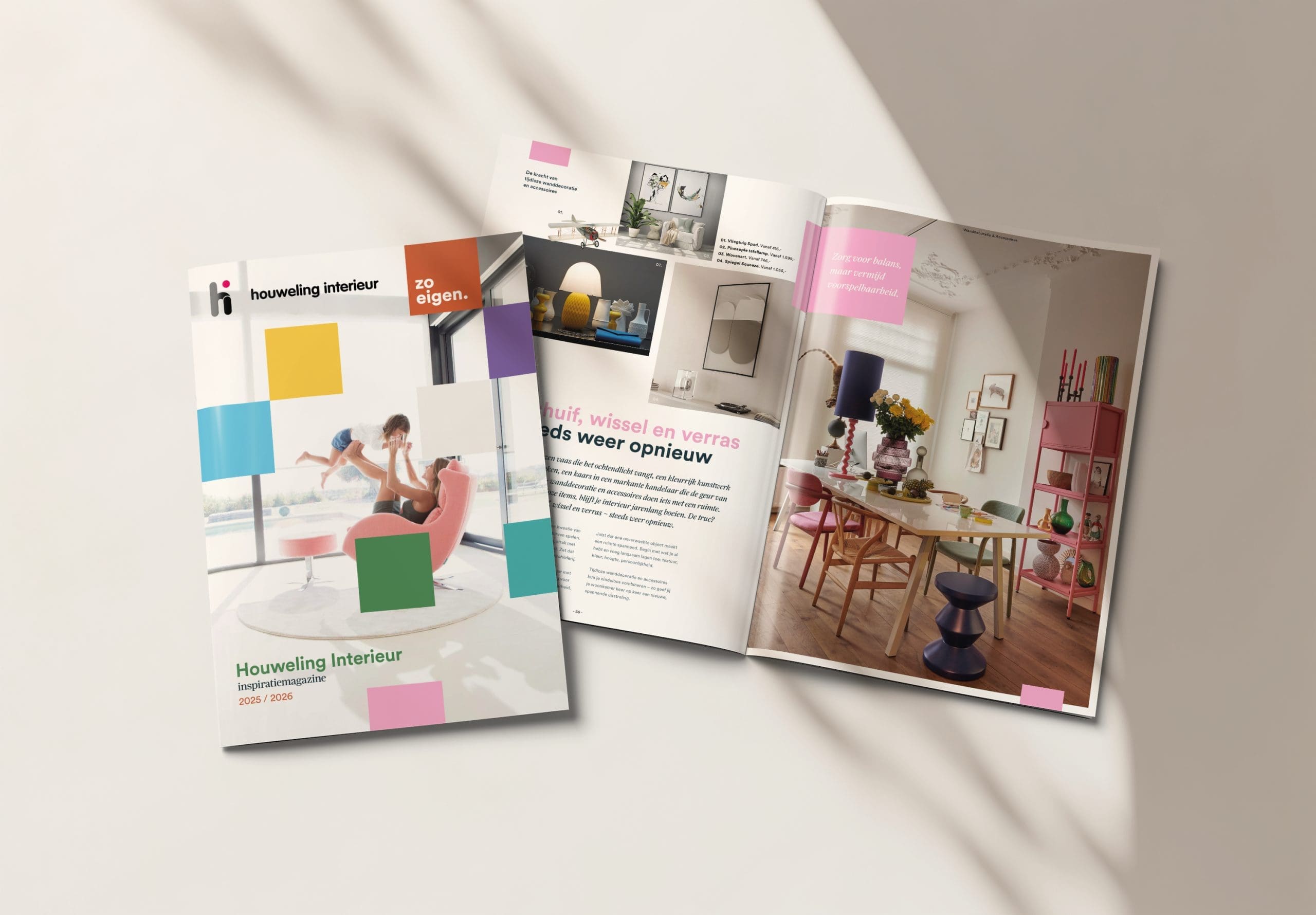 Houweling Interieur magazine boordevol interieurtips en mooie meubels.
